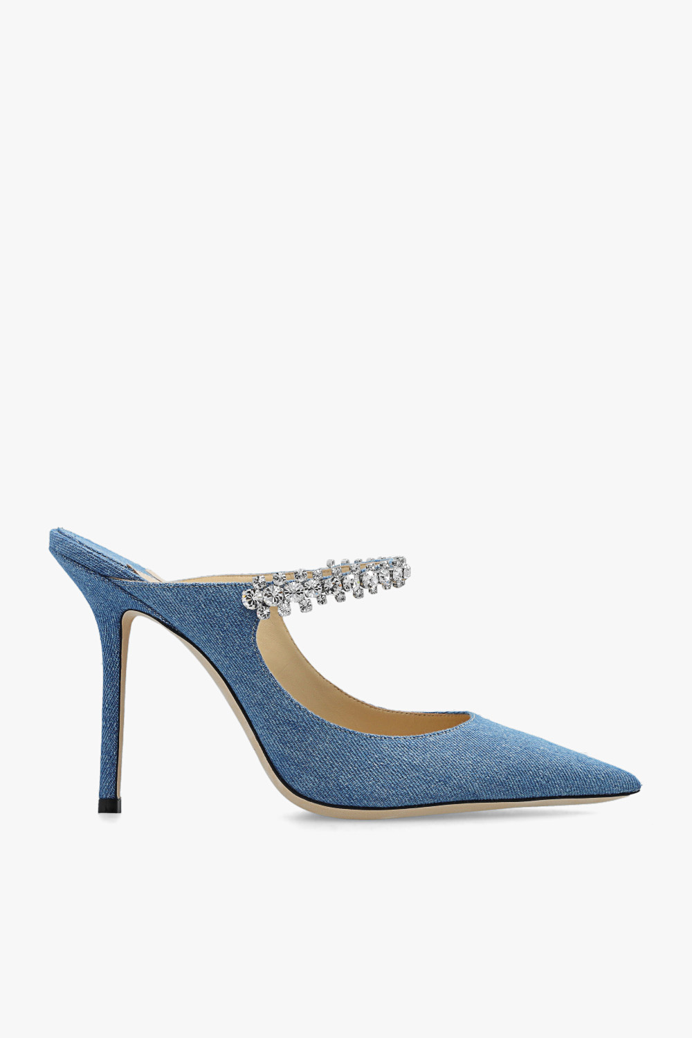 IetpShops Morocco Blue Bing heeled slides Jimmy Choo denvee